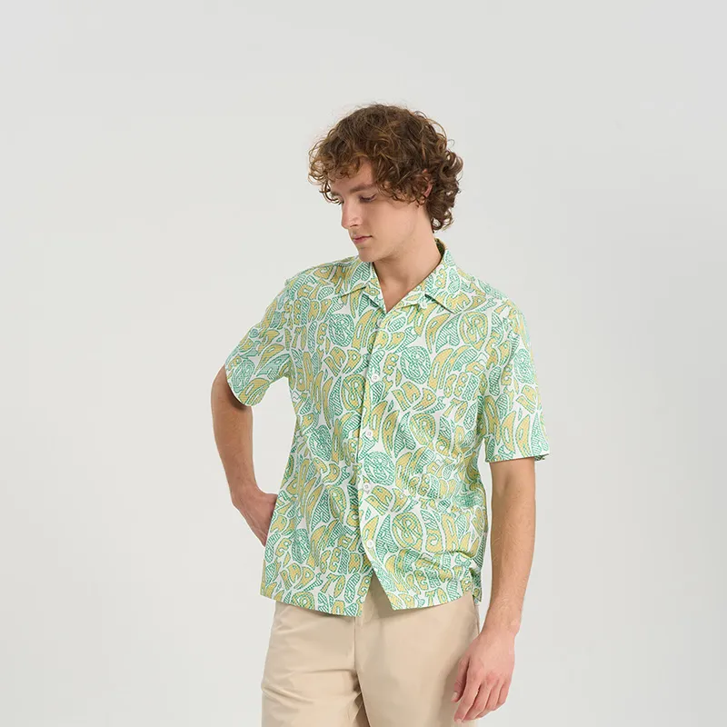 RARE Short Sleeved Shirt Men's Multicolor-5