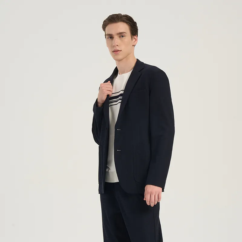 RARE Comfortable Suit Pants Men's Dark Navy Blue-4