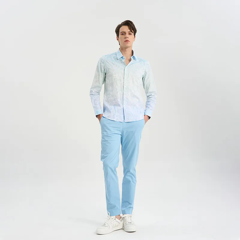 RARE Long Sleeved Shirts Men's Multicolor-7