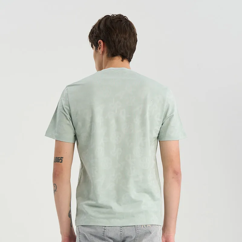 RARE Short Sleeved T Shirts Men's Gray Green-6