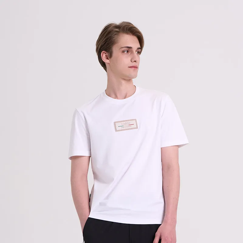 RARE Short Sleeved T Shirts Men's White-3