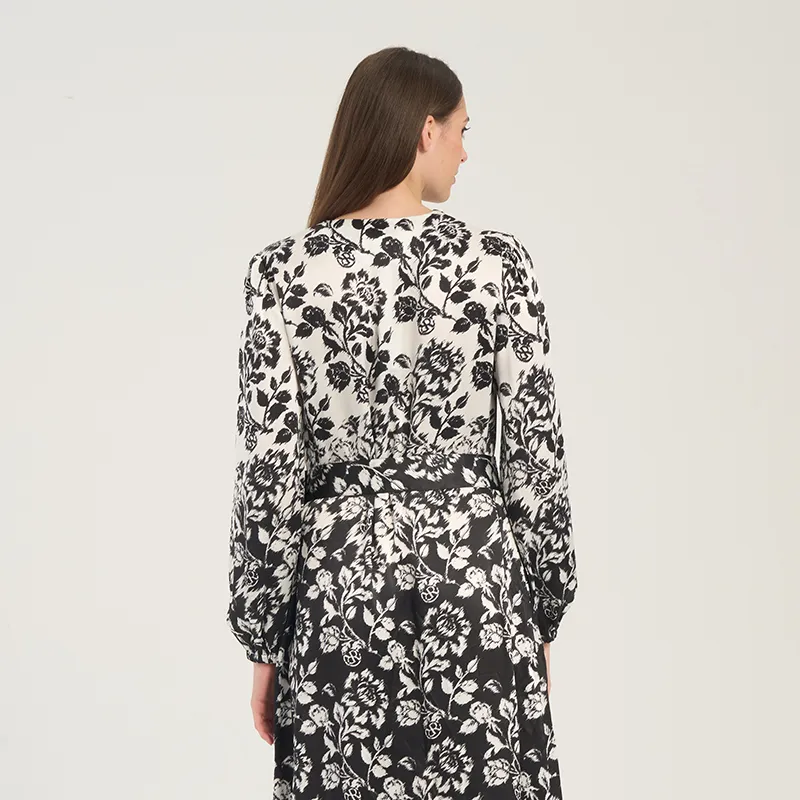 RARE Long Sleeved Dress Women's Multicolor-5