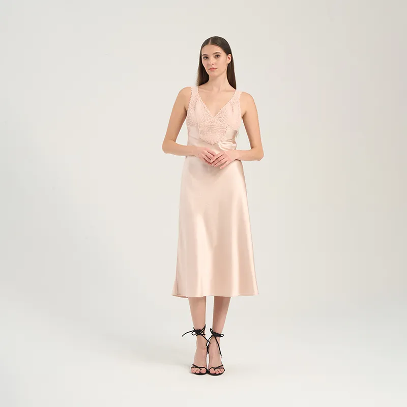 RARE Slip Dresses Women's Champagne-6