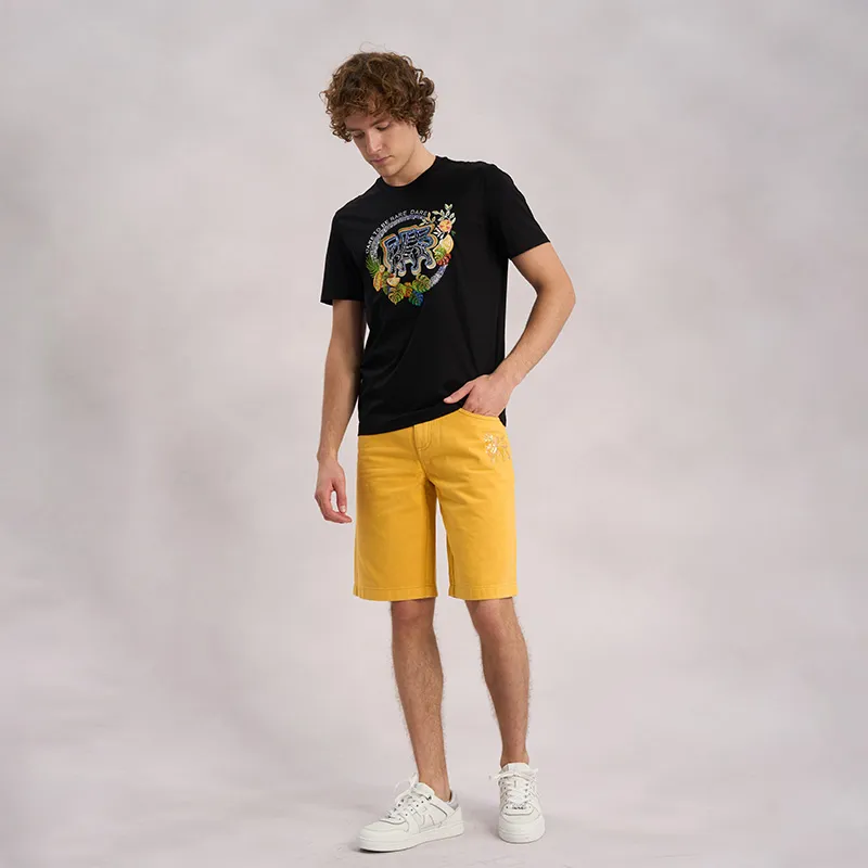 RARE Short Sleeved T Shirts Men's Black-7