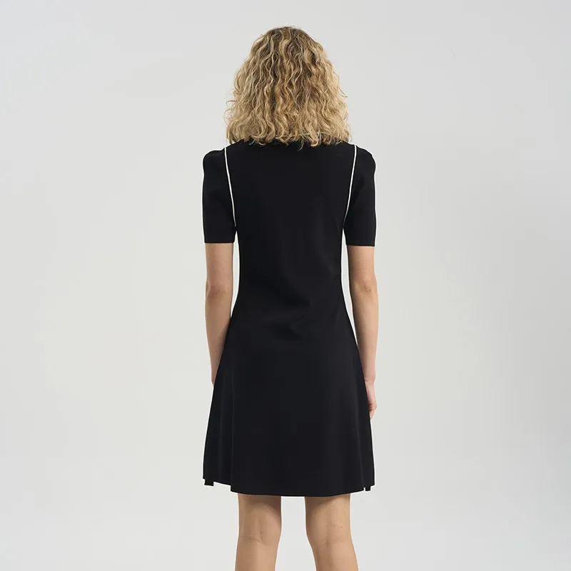 RARE Short Sleeved Dresses Women's Black-2