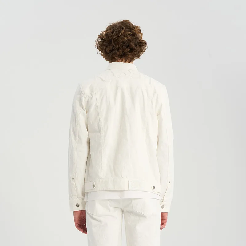 RARE Denim Jackets Men White-7