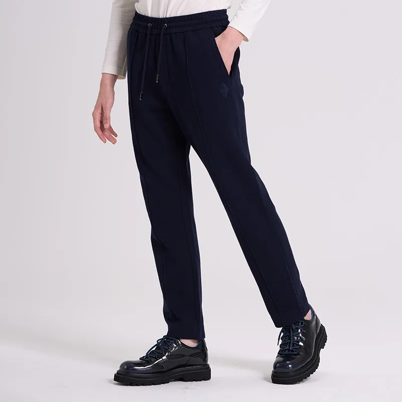 RARE Knitted Sports Pants Men's Navy Blue-3