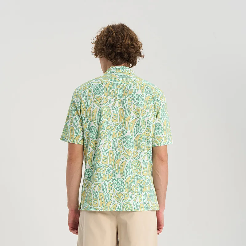 RARE Short Sleeved Shirt Men's Multicolor-6
