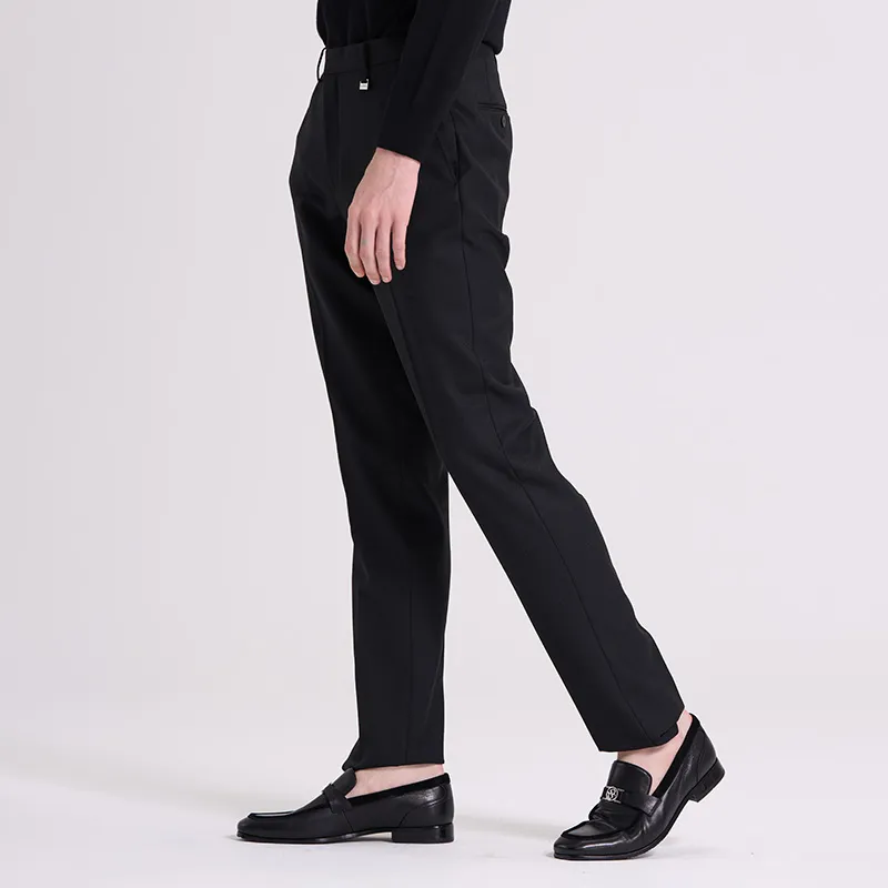 RARE Suit Trousers Men Black-4