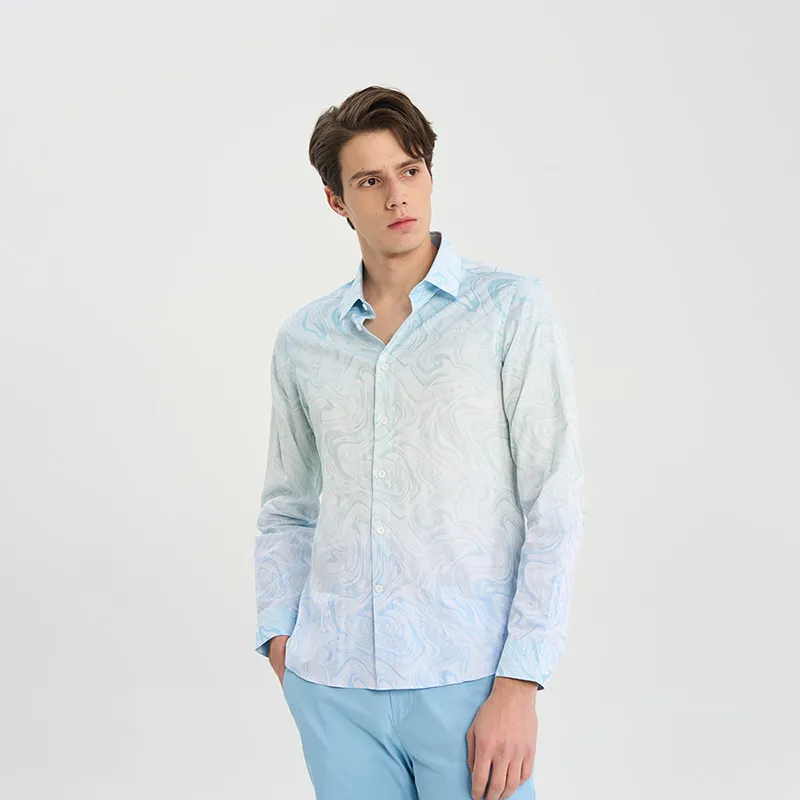 RARE Long Sleeved Shirts Men's Multicolor-5