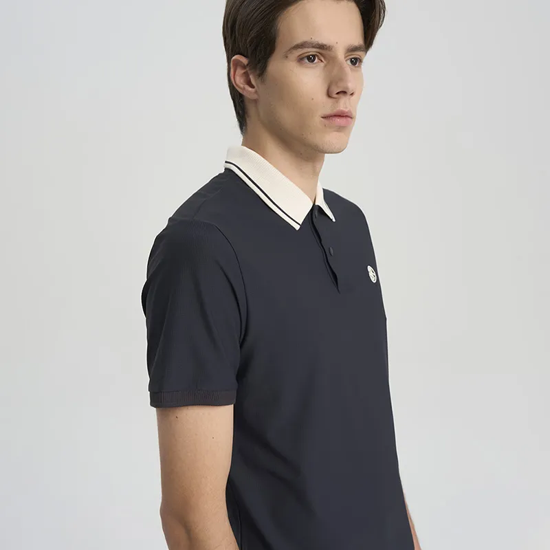 RARE Polo Shirt Short-Sleeved T-Shirts Men's Black-4