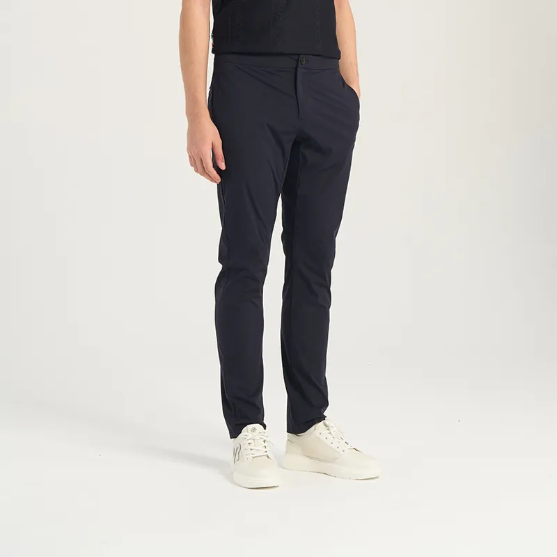 RARE Knitted Sweatpants Men Navy Blue-2