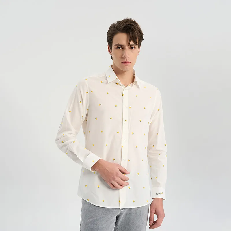 RARE Long Sleeved Shirts Men's White-5