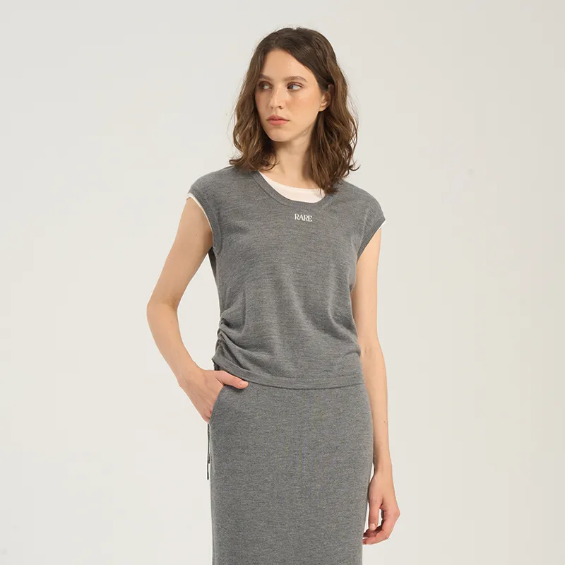 RARE Tank Tops Women's Gray-4