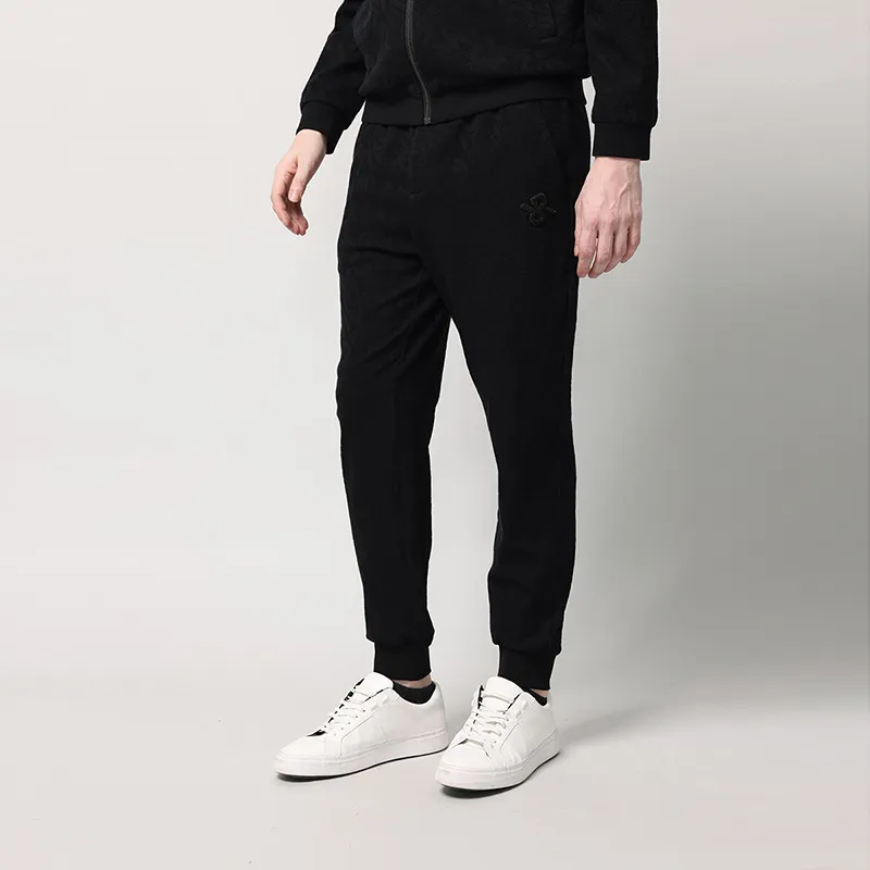RARE Knitted Sports Pants Men's Black-2