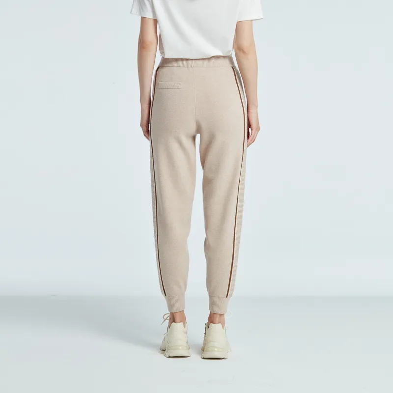 RARE Knitted Sweatpants Women's Camel-5