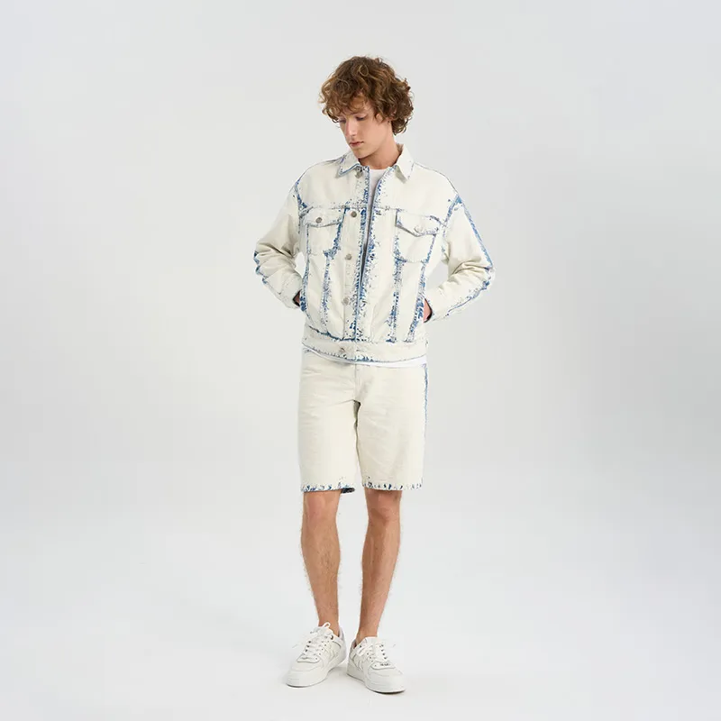 RARE Denim Jackets & Coats Men's White Blue-7