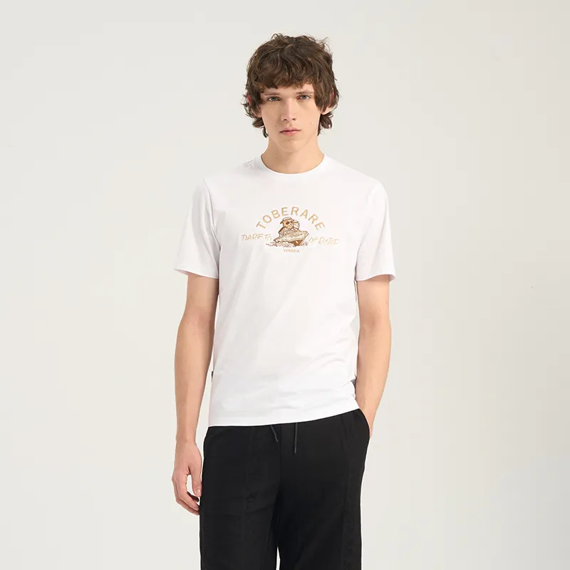 RARE Short-Sleeved T-Shirts Men's White-3