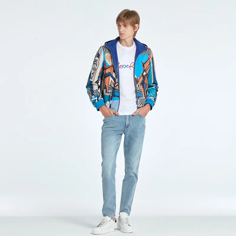 RARE Leather Jackets Men Royal Blue-8