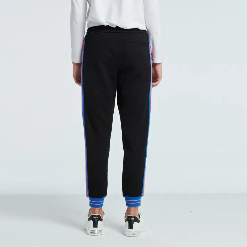 RARE Knitted Sweatpants Men's Black-4