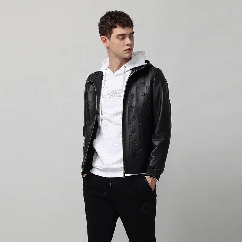 RARE Leather Jacket Men's Black-3