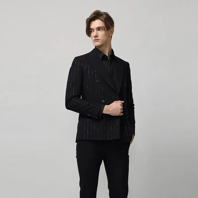 RARE Formal Single Suit Men's Black-4