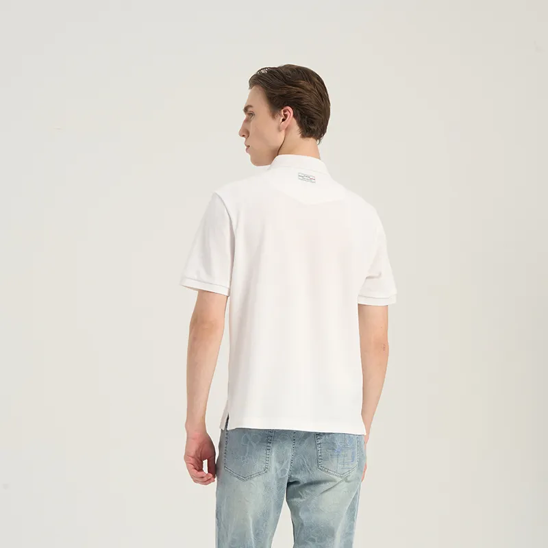 RARE Polo Shirts Men White-3