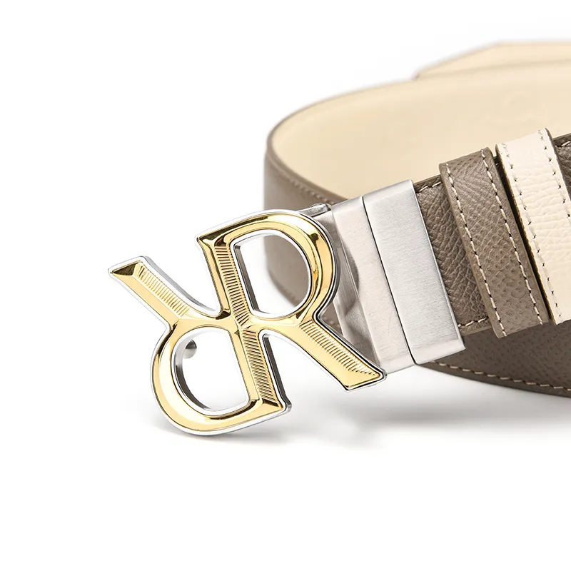 RARE Cow Leather Belts Men's 3.4CM-4