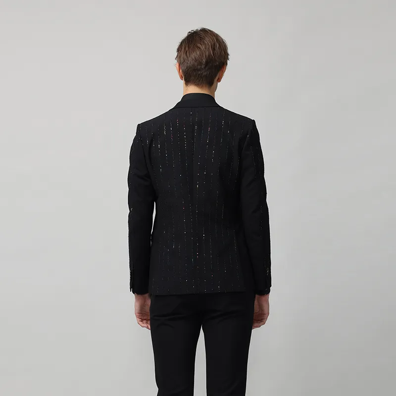 RARE Formal Single Suit Men's Black-5
