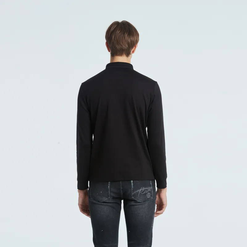 RARE Long Sleeved T Shirt Men's Black-4