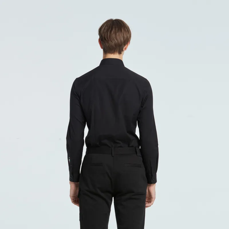 RARE Long Sleeved Shirt Men's Black-5