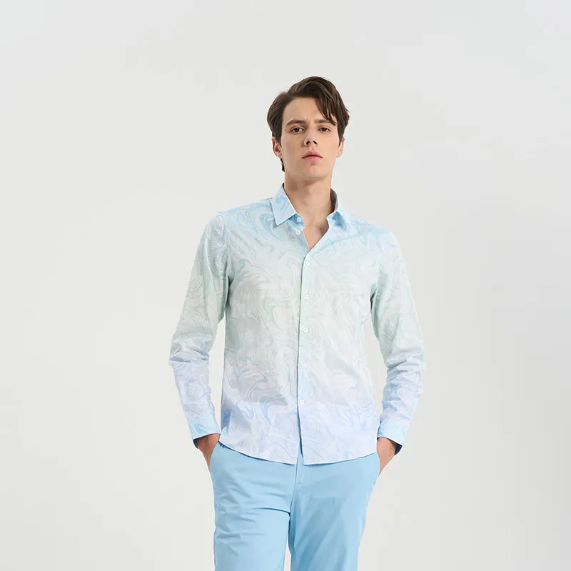 RARE Long Sleeved Shirts Men's Multicolor-4