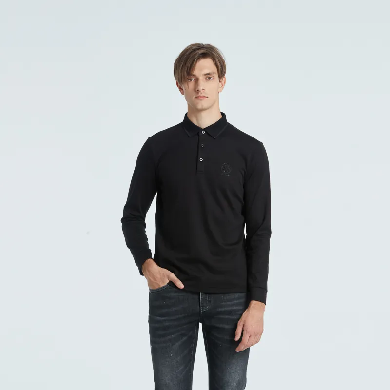 RARE Long Sleeved T Shirt Men's Black-3