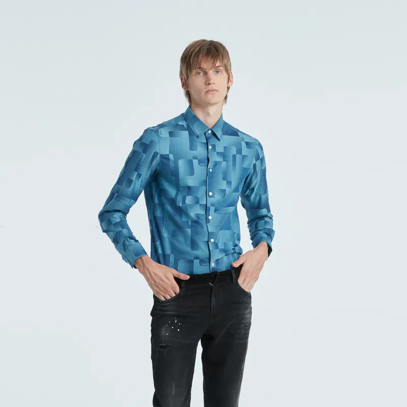 RARE Shirts Men Lake Blue-2