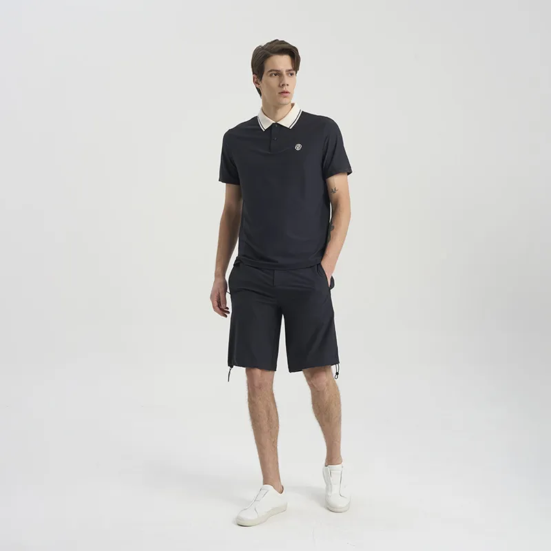 RARE Polo Shirt Short-Sleeved T-Shirts Men's Black-6