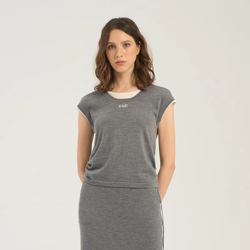 RARE Tank Tops Women's Gray-3