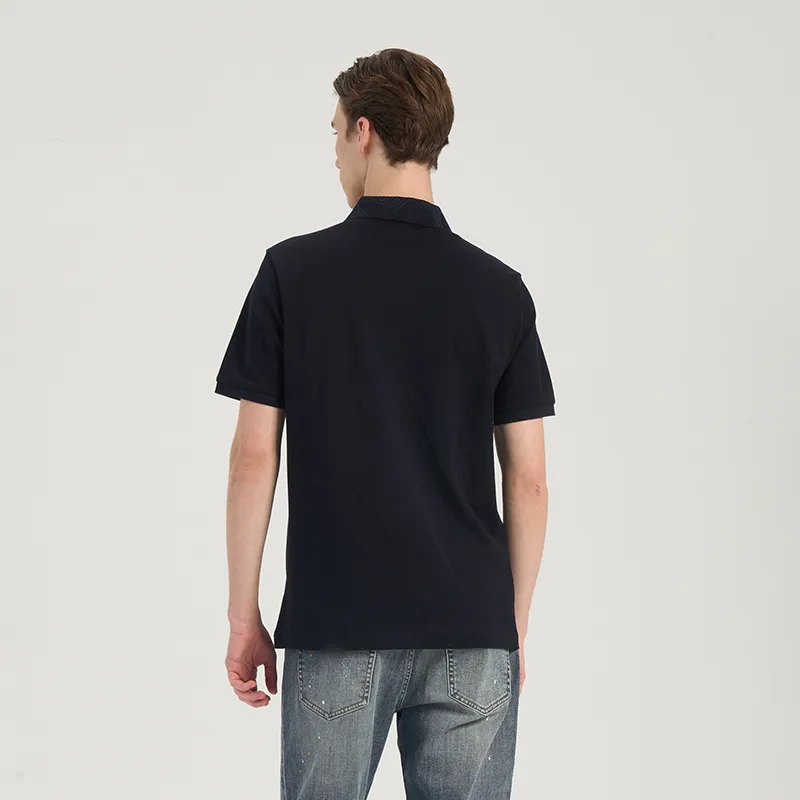 RARE Polo Shirts Men Navy Blue-3