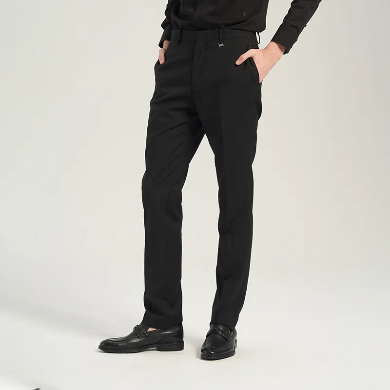 RARE Suit Trousers Men Black-4