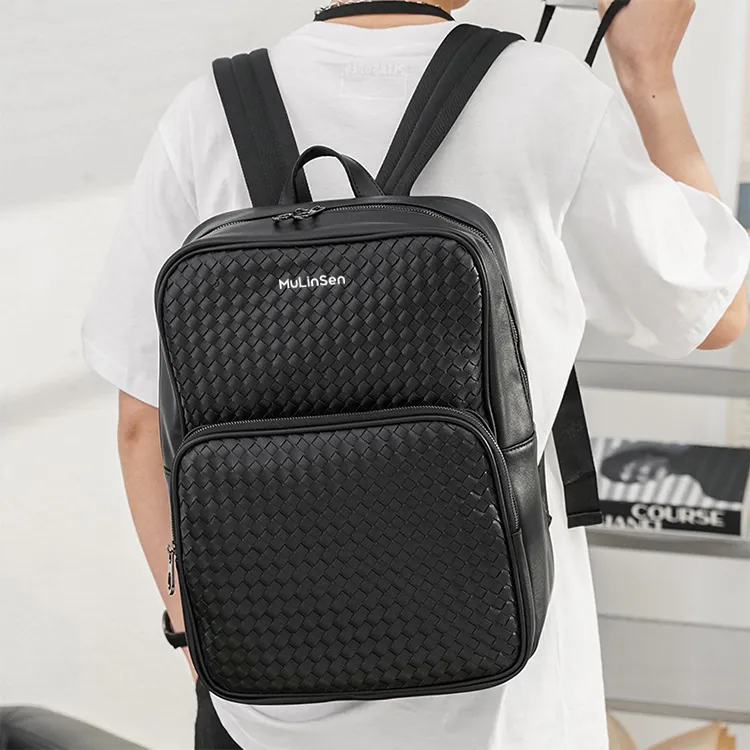 Mulinsen PU Backpack Regular Unisex Black-3