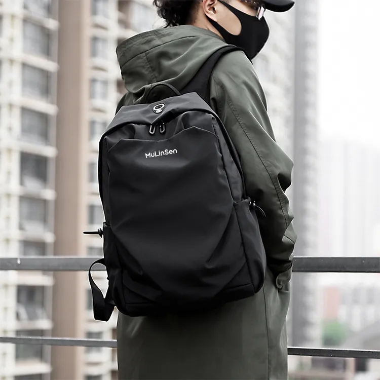Mulinsen Oxford Backpack Laptop Bag Regular Unisex Black/Camouflage Black-1
