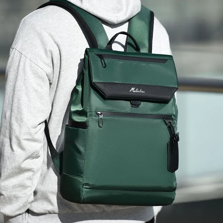 Mulinsen Oxford Backpack Laptop Bag Regular Unisex Black/Gray/Camouflage/Green-8