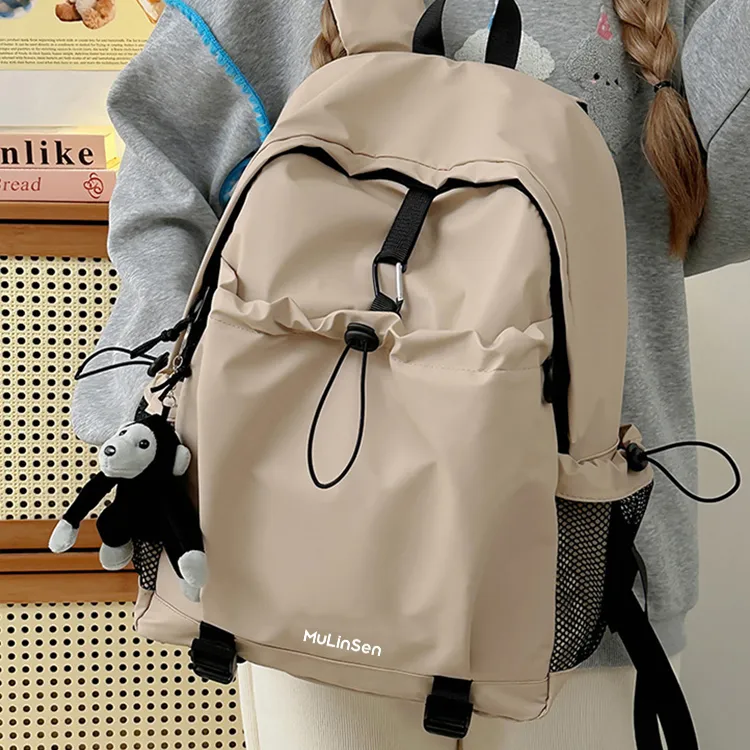Mulinsen Oxford Backpack Laptop Bag Regular Unisex Black/Light Gray/Red/Orange/Khaki-7