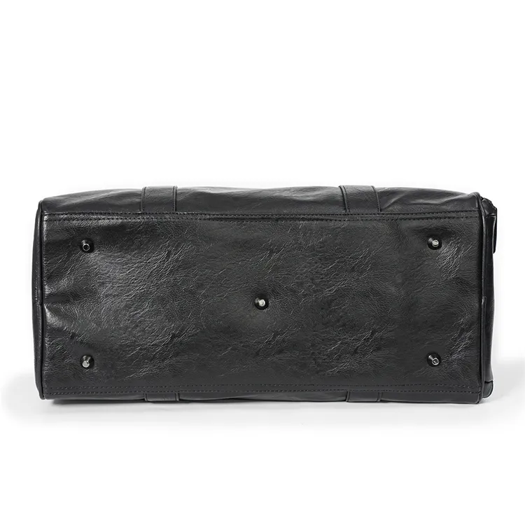 Mulinsen Polyester With PU Travel Bag Unisex Black-4
