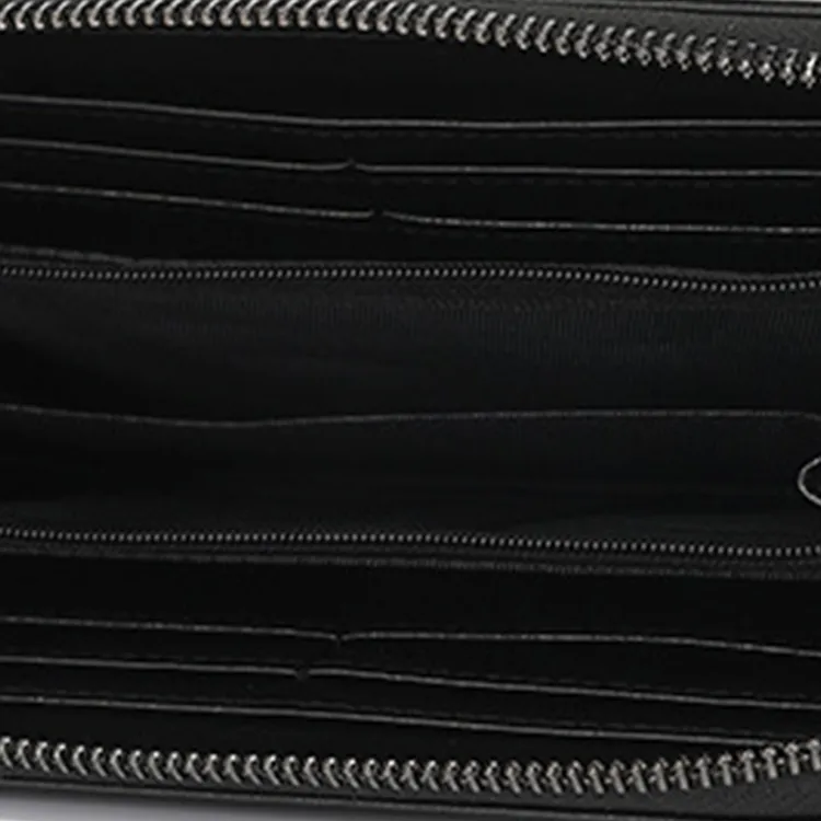 Mulinsen PU Wallet Regular Men's Carbon Fiber Texture/Plain Weave/Cross Grain-4