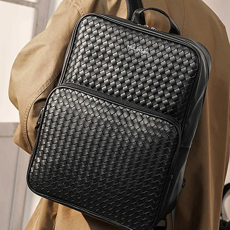 Mulinsen PU Backpack Regular Unisex Black-1