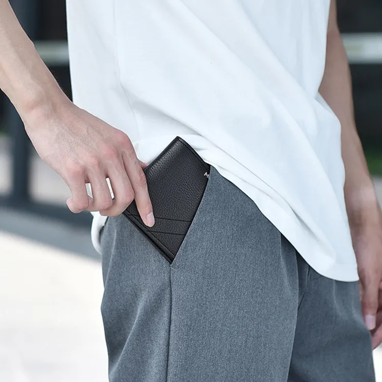 Mulinsen PU With Polyester Wallet Men's Black-1