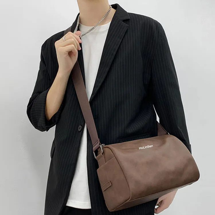 Mulinsen PU Shoulder Bag, Crossbody Bag, Messenger Bag Unisex Multicolor-5