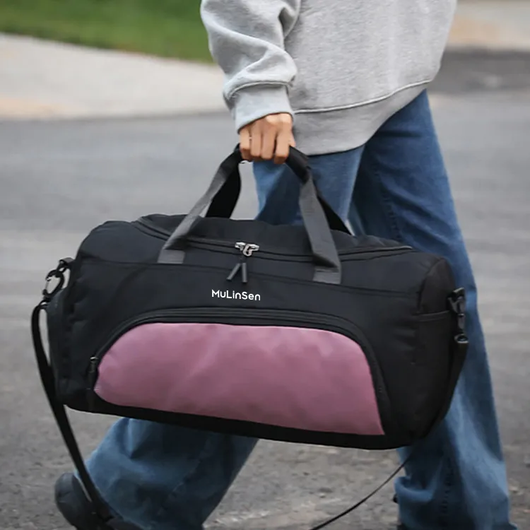Mulinsen Polyester One Shoulder Handbag, Travel Bag Unisex Multicolor-7