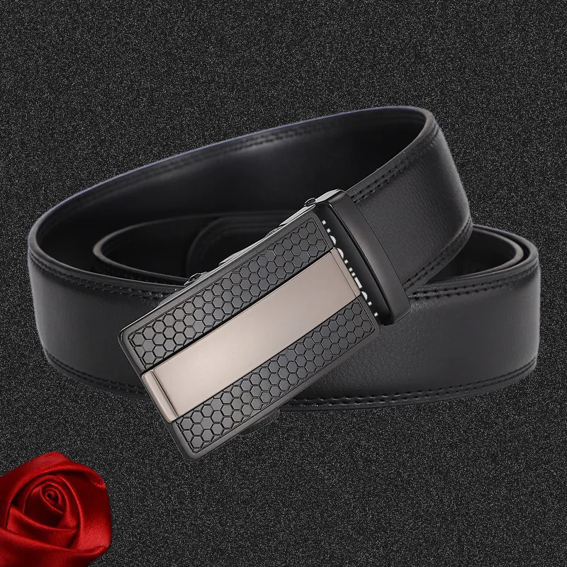 Mulinsen Cow Split Leather Leather Belts Unisex 3.8cm-1