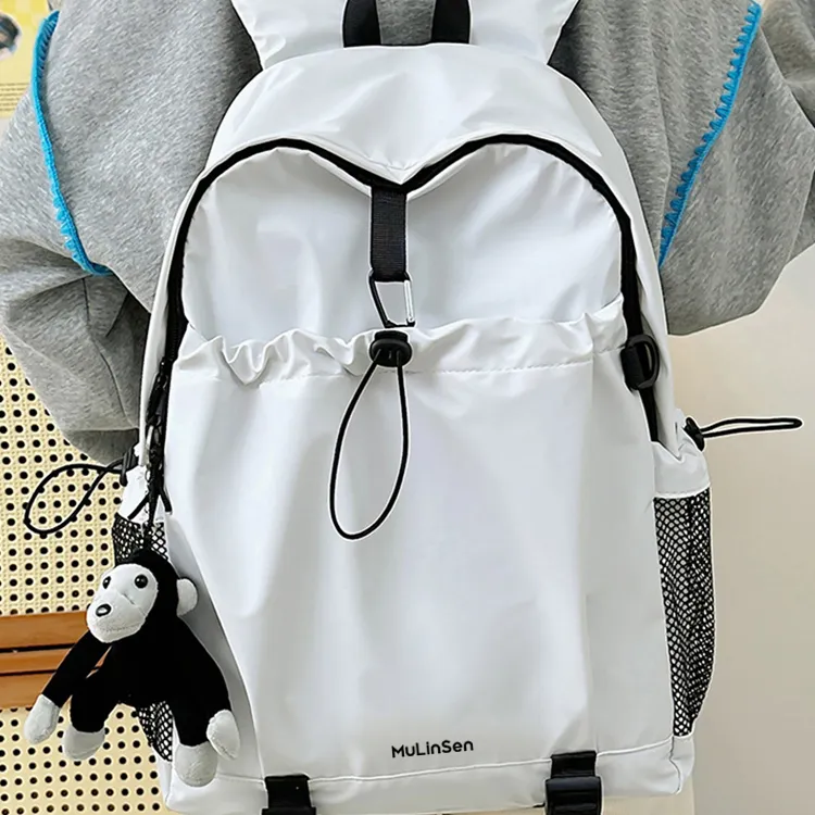 Mulinsen Oxford Backpack Laptop Bag Regular Unisex Black/Light Gray/Red/Orange/Khaki-2